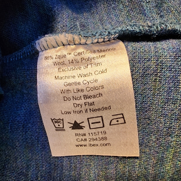 Ibex EUC Merino Wool.Carrie Jacket Teal S 6 - Picture 3 of 8